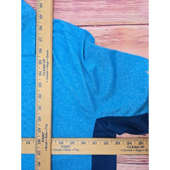 Nike Golf Tour Performance Dri-Fit Polo Shirt Large Blue Polyester Short Sleeve - Picture 8 of 8